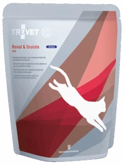 Trovet Rid Renal & Oxalate - Kattenvoer Met Kip - Maaltijdzakjes 12x 85g