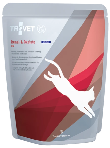 Trovet Rid Renal & Oxalate - Kattenvoer Met Kip - Maaltijdzakjes 12x 85g 1 Trovet Rid Renal & Oxalate - Kattenvoer Met Kip - Maaltijdzakjes 12x 85g