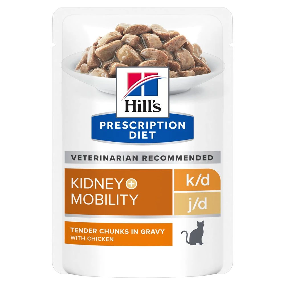 Hill's Hill’s Prescription Diet K/D + Mobility – Kattenvoer Met Kip – 12x85g 1 Hill's Hill’s Prescription Diet K/D + Mobility – Kattenvoer Met Kip – 12x85g