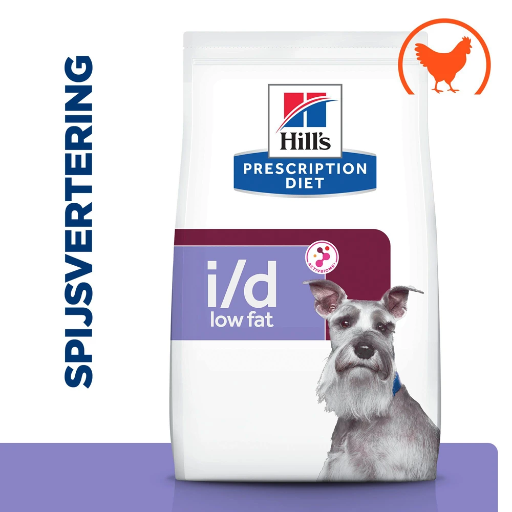 Hill's Hill’s Prescription Diet I/D Low Fat – Hondenvoer Met Kip – 1,5kg 2 Hill's Hill’s Prescription Diet I/D Low Fat – Hondenvoer Met Kip – 1,5kg - Afbeelding 2