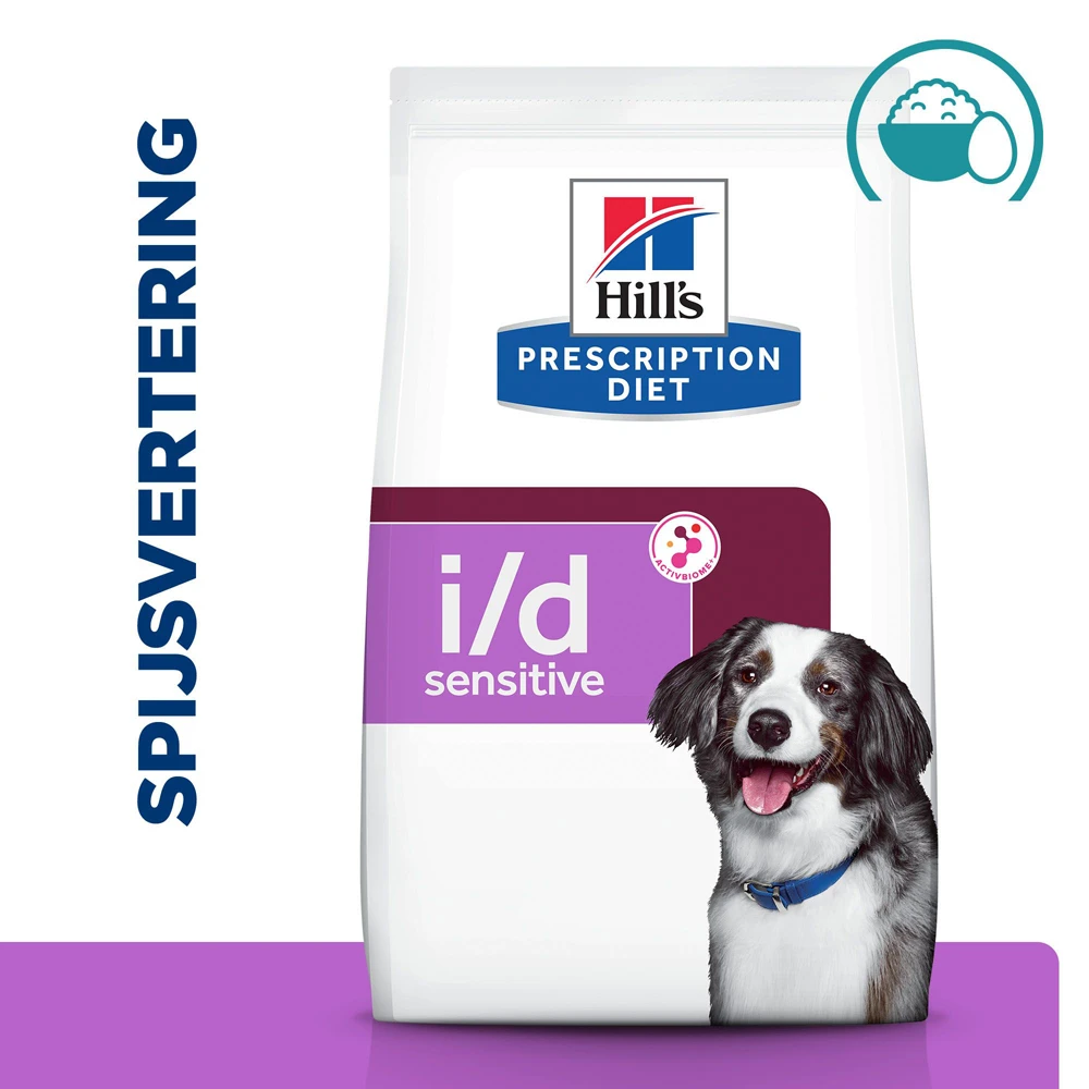 Hill's Prescription Diet I/d Sensitive Digestive Care Hondenvoer Met Ei & Rijst 4kg 2 Hill's Prescription Diet I/d Sensitive Digestive Care Hondenvoer Met Ei & Rijst 4kg - Afbeelding 2