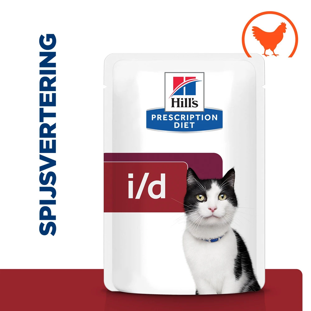 Hill's Hill’s Prescription Diet I/D – Kattenvoer Met Kip – Maaltijdzakjes 12x85g 2 Hill's Hill’s Prescription Diet I/D – Kattenvoer Met Kip – Maaltijdzakjes 12x85g - Afbeelding 2