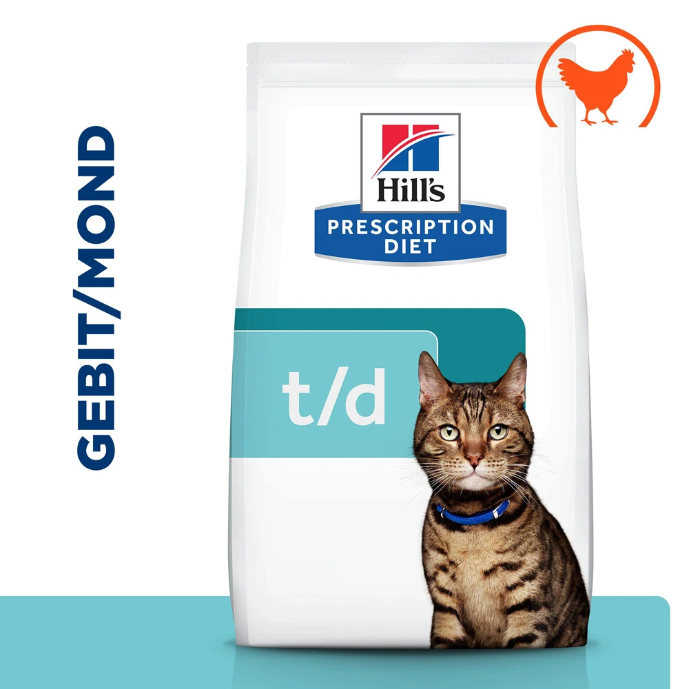 Hill's Hill’s Prescription Diet T/D – Kattenvoer Met Kip – 1,5kg 2 Hill's Hill’s Prescription Diet T/D – Kattenvoer Met Kip – 1,5kg - Afbeelding 2