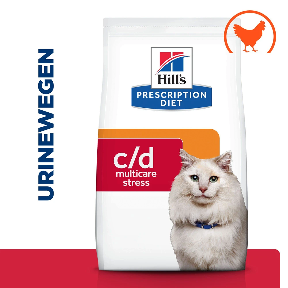 Hill's Hill’s Prescription Diet C/D – Kattenvoer Met Kip – Anti-Stress – 8kg 2 Hill's Hill’s Prescription Diet C/D – Kattenvoer Met Kip – Anti-Stress – 8kg - Afbeelding 2