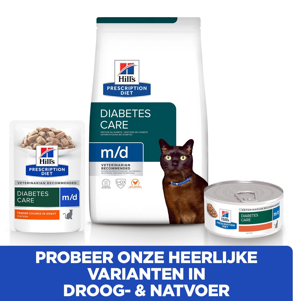 Hill's Hill’s Prescription Diet M/D Minced – Kattenvoer – 24x156g 6 Hill's Hill’s Prescription Diet M/D Minced – Kattenvoer – 24x156g - Afbeelding 6