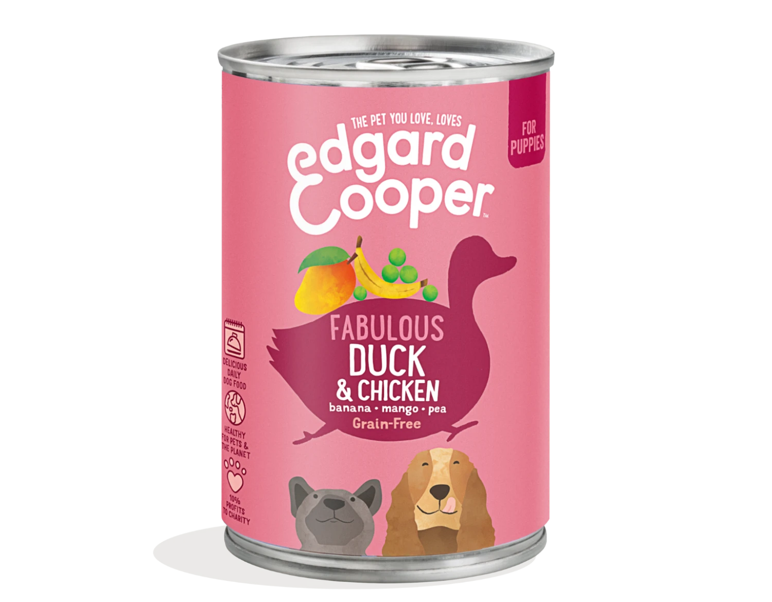 Edgard & Cooper Edgard&Cooper Puppy Hondenvoer In Blik Met Eend – 6x 400g 1 Edgard & Cooper Edgard&Cooper Puppy Hondenvoer In Blik Met Eend – 6x 400g