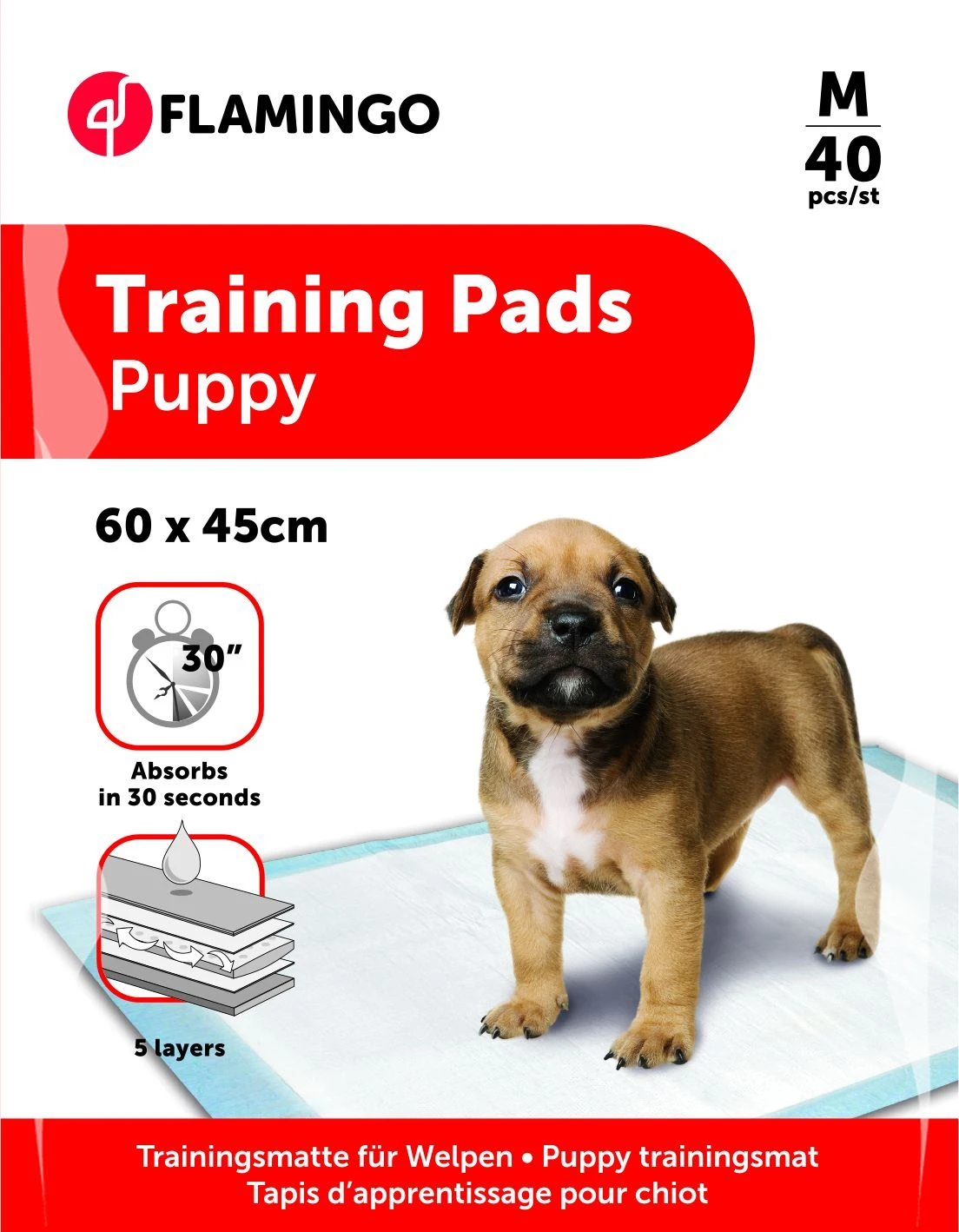 Flamingo Trainingsmat Pady M 40st 60x45cm 1 Flamingo Trainingsmat Pady M 40st 60x45cm