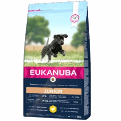 Eukanuba Junior Large Breeds - Hondenvoer Met Kip - 15kg