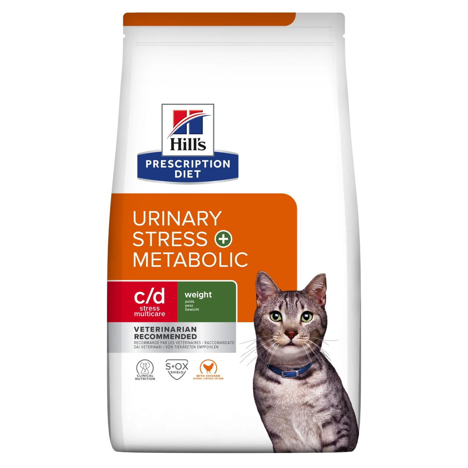 Hill's Prescription Diet C/d Multicare Stress + Metabolic Kattenvoer Met Kip 3kg 1 Hill's Prescription Diet C/d Multicare Stress + Metabolic Kattenvoer Met Kip 3kg