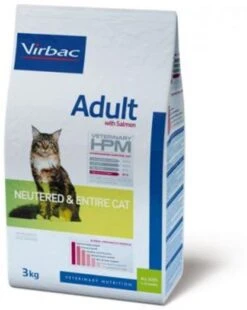 Virbac Veterinary Hpm Adult Neutered & Entire - Kattenvoer Met Zalm - 7kg